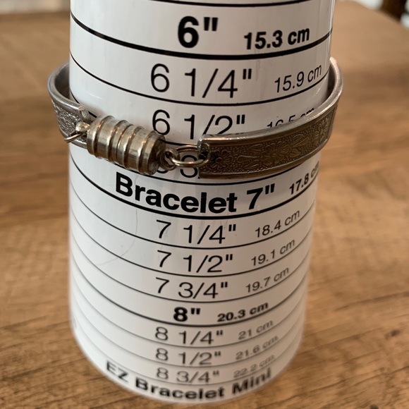 Tree of life stainless steel magnetic bracelet made from vintage spoons - Picture 5 of 11